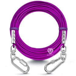 50FT/15.5M FOR MEDIUM DOGS/PURPLE